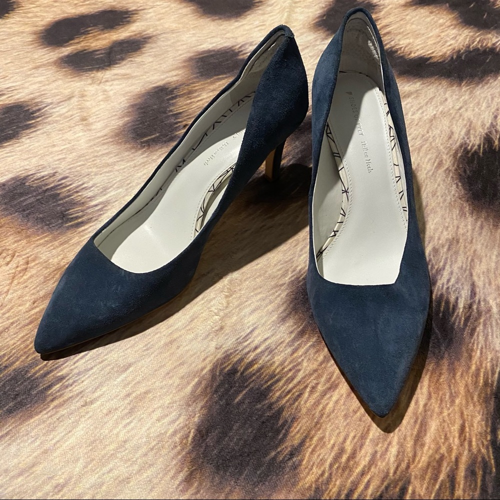 Shoes of Prey Hell on Heels Blue Suede Pumps